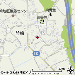 熊本県宇城市松橋町竹崎689周辺の地図