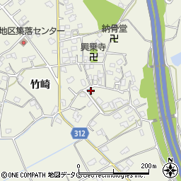熊本県宇城市松橋町竹崎727周辺の地図