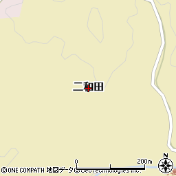 熊本県美里町（下益城郡）二和田周辺の地図