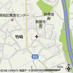 熊本県宇城市松橋町竹崎692周辺の地図