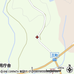 熊本県下益城郡美里町三和周辺の地図