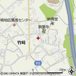 熊本県宇城市松橋町竹崎712周辺の地図