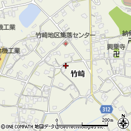 熊本県宇城市松橋町竹崎1496周辺の地図