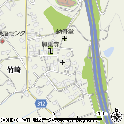 熊本県宇城市松橋町竹崎820周辺の地図