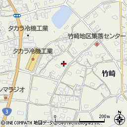 熊本県宇城市松橋町竹崎1332周辺の地図
