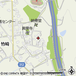 熊本県宇城市松橋町竹崎817周辺の地図
