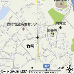 熊本県宇城市松橋町竹崎1205周辺の地図