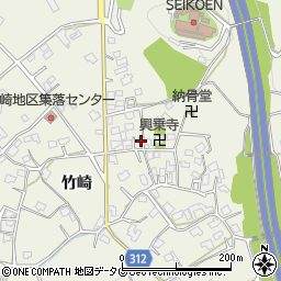 熊本県宇城市松橋町竹崎1200周辺の地図