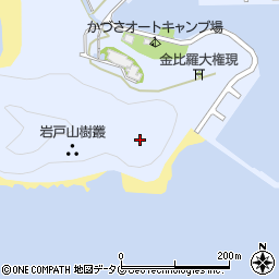 岩戸山周辺の地図