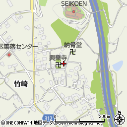 熊本県宇城市松橋町竹崎1186周辺の地図