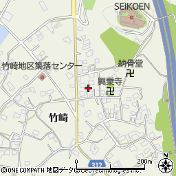 熊本県宇城市松橋町竹崎1198周辺の地図