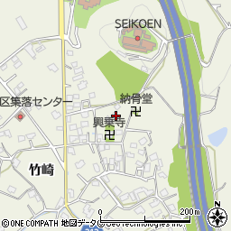 熊本県宇城市松橋町竹崎1180周辺の地図