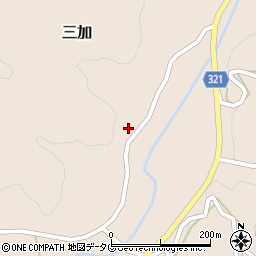 熊本県下益城郡美里町三加1423周辺の地図