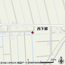 熊本県宇城市松橋町西下郷3878周辺の地図