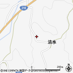 熊本県下益城郡美里町清水1395-1周辺の地図