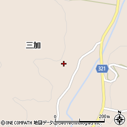 熊本県下益城郡美里町三加1609周辺の地図