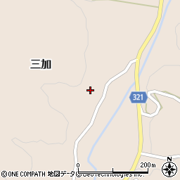 熊本県下益城郡美里町三加1667周辺の地図