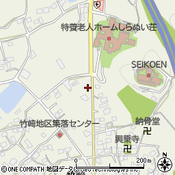 熊本県宇城市松橋町竹崎1258周辺の地図