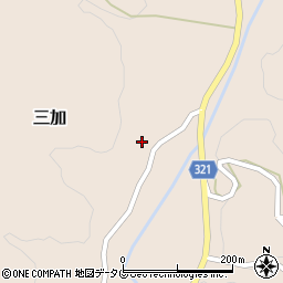 熊本県下益城郡美里町三加1665周辺の地図