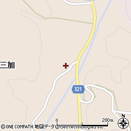 熊本県下益城郡美里町三加1661周辺の地図