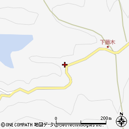 熊本県下益城郡美里町洞岳200周辺の地図