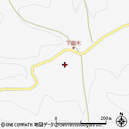 熊本県下益城郡美里町洞岳166周辺の地図