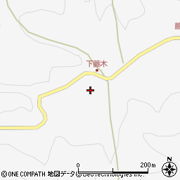 熊本県下益城郡美里町洞岳162周辺の地図