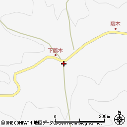 熊本県下益城郡美里町洞岳153周辺の地図