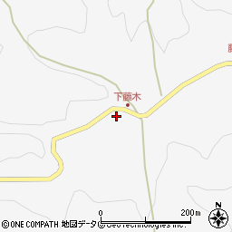 熊本県下益城郡美里町洞岳157周辺の地図