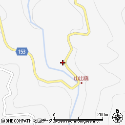 熊本県下益城郡美里町洞岳2944周辺の地図