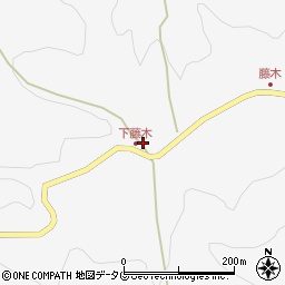 熊本県下益城郡美里町洞岳445周辺の地図