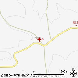 熊本県下益城郡美里町洞岳444周辺の地図