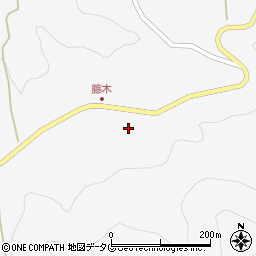 熊本県下益城郡美里町洞岳822周辺の地図