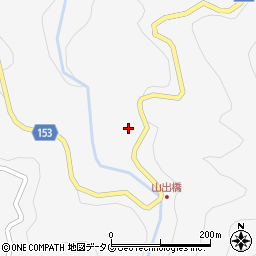 熊本県下益城郡美里町洞岳2950周辺の地図