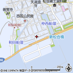 熊本県宇城市不知火町松合6周辺の地図