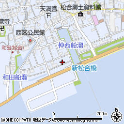 熊本県宇城市不知火町松合10周辺の地図