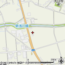 熊本県宇城市松橋町豊福225周辺の地図