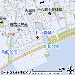 熊本県宇城市不知火町松合25周辺の地図