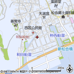 熊本県宇城市不知火町松合75周辺の地図