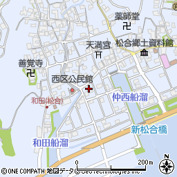 熊本県宇城市不知火町松合77周辺の地図