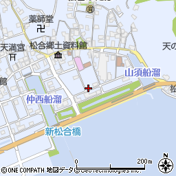 熊本県宇城市不知火町松合157周辺の地図