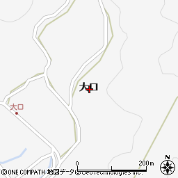 熊本県宇城市三角町大口周辺の地図