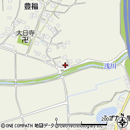 熊本県宇城市松橋町豊福771周辺の地図