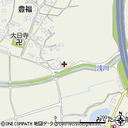 熊本県宇城市松橋町豊福770周辺の地図