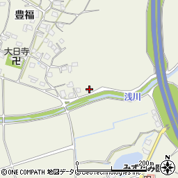 熊本県宇城市松橋町豊福776周辺の地図