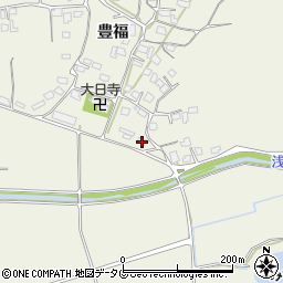 熊本県宇城市松橋町豊福723周辺の地図