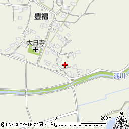 熊本県宇城市松橋町豊福747周辺の地図