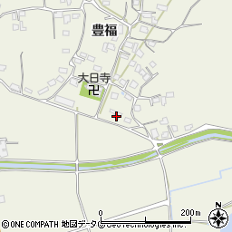 熊本県宇城市松橋町豊福725周辺の地図