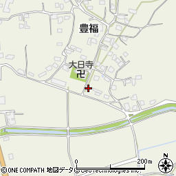 熊本県宇城市松橋町豊福664周辺の地図