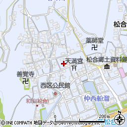 熊本県宇城市不知火町松合837周辺の地図